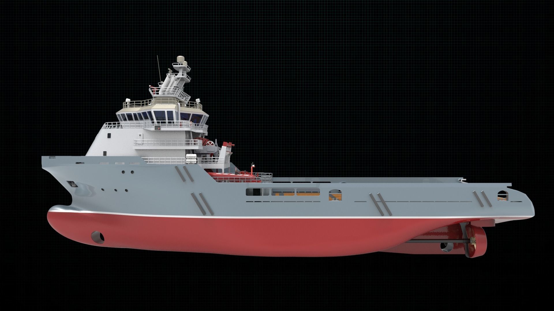 AHTS Ship 3D model_7