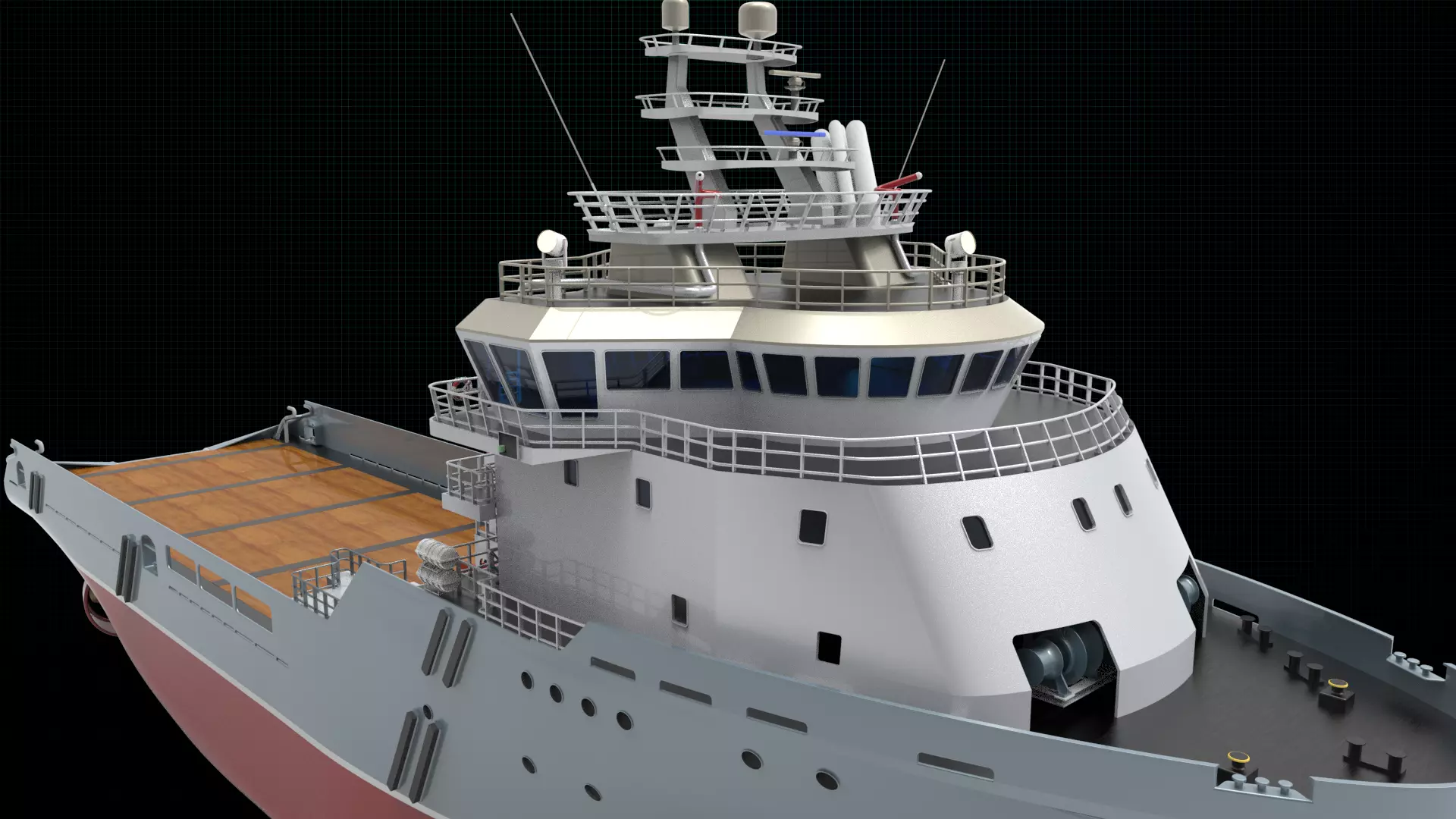 AHTS Ship 3D model_0