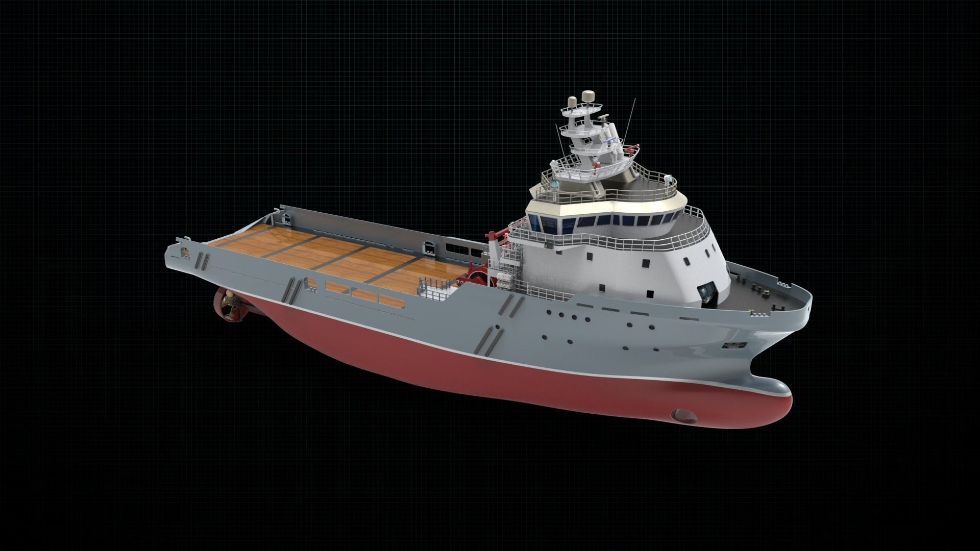 AHTS Ship 3D model_3