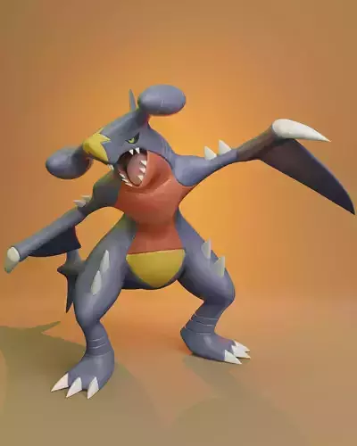 Pokemon - Garchomp with two different poses