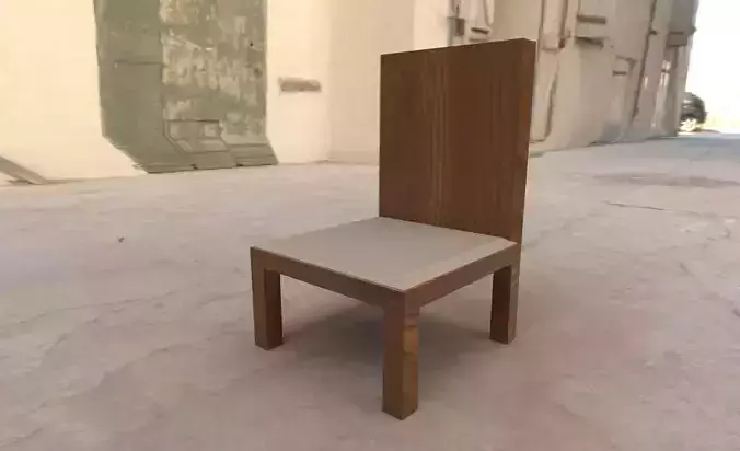 Chair0022022 wooden chair with seat and back