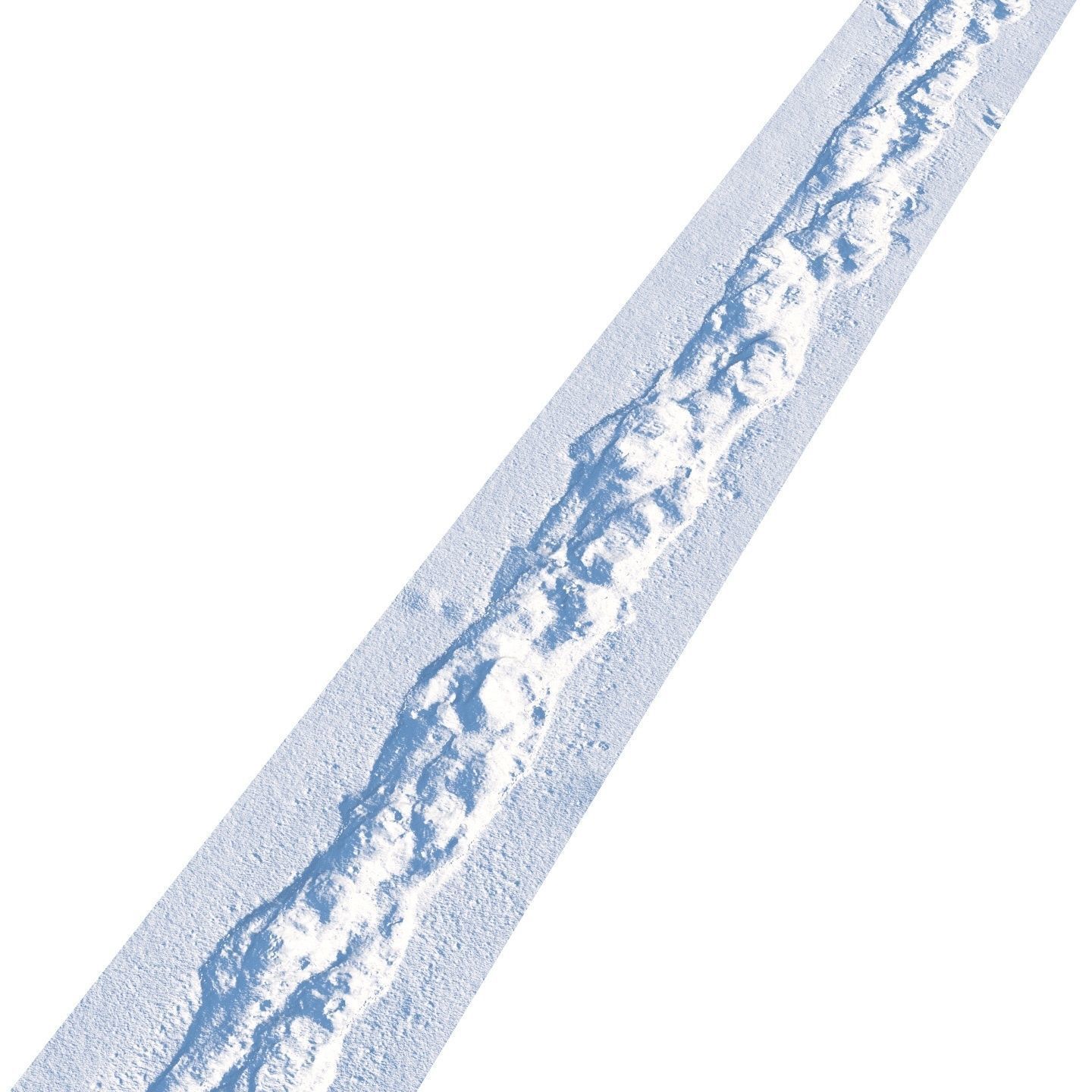 Winter snowpath 03- 6 meters 3D model_6