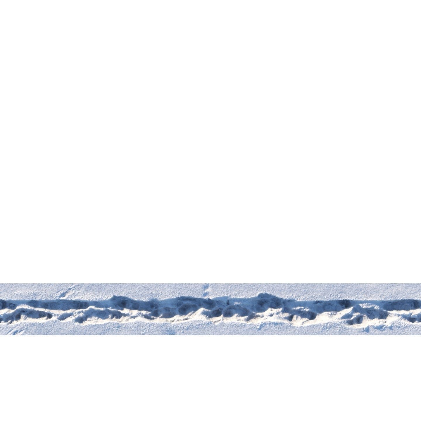 Winter snowpath 03- 6 meters 3D model_5