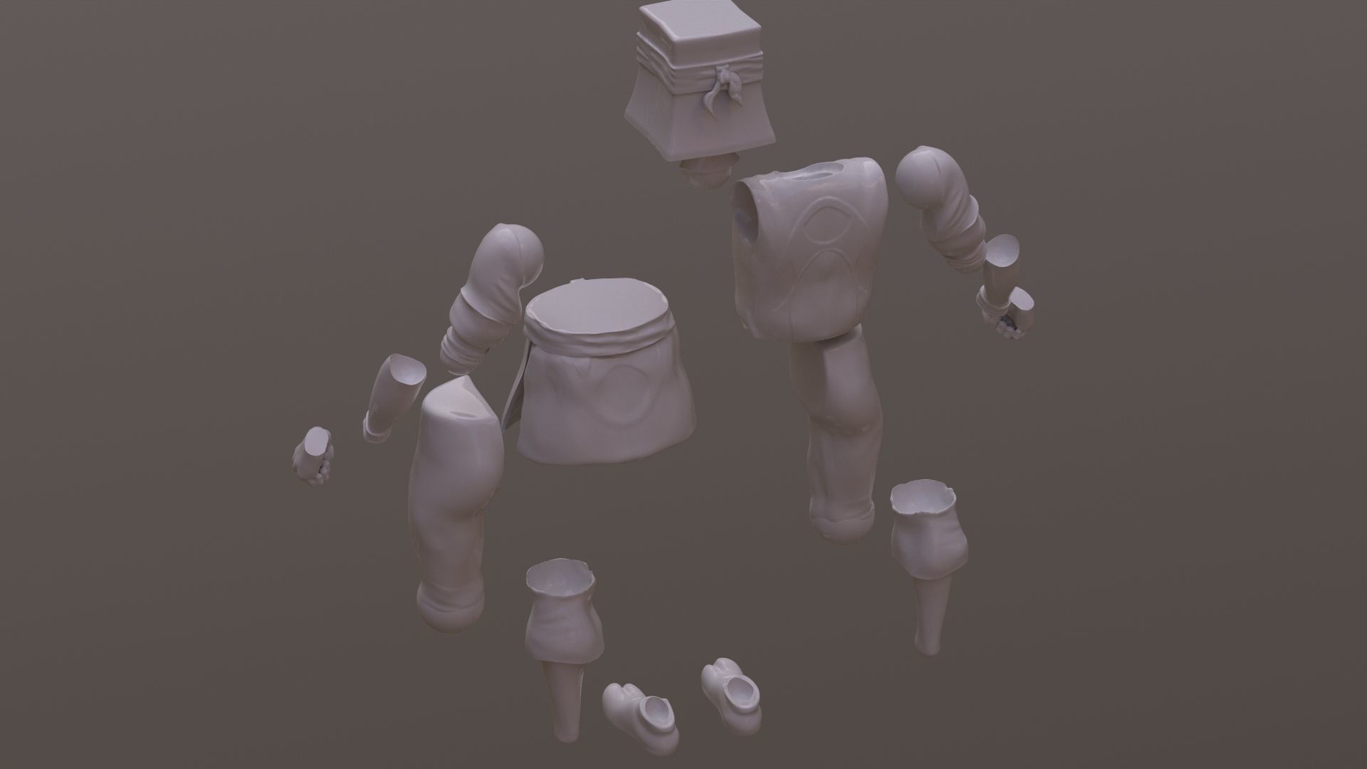 Crooked Ninja Turtle Gang - TMNT 1987 TV series 3D print model_12