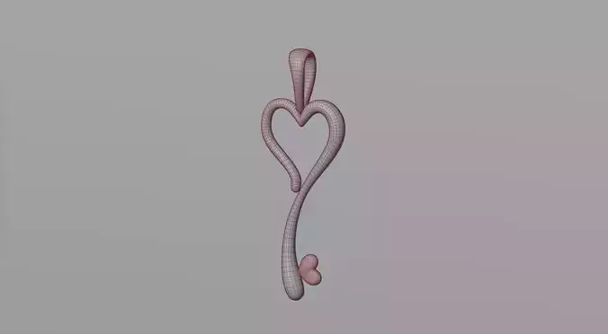 Pendant 6 heart shaped