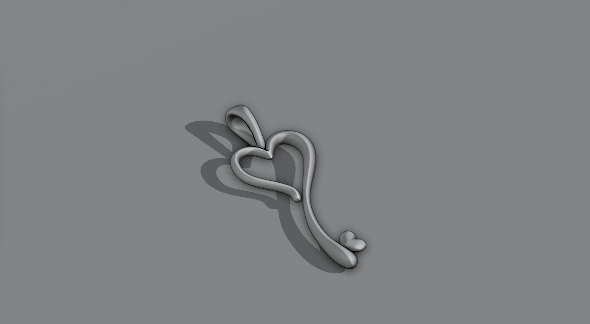 Pendant 6 heart shaped 3D model_5