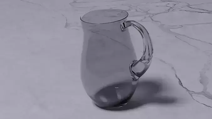 Water Glass Jug 3D model