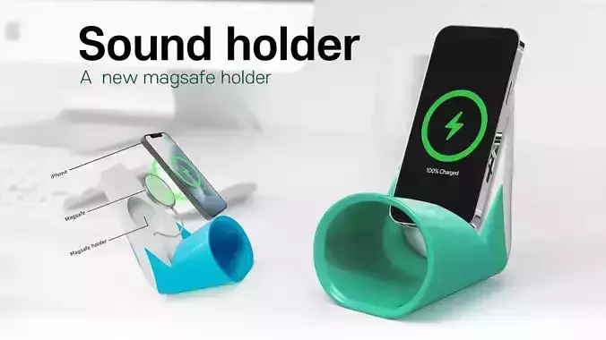 Magsafe charger stand Free 3D print model