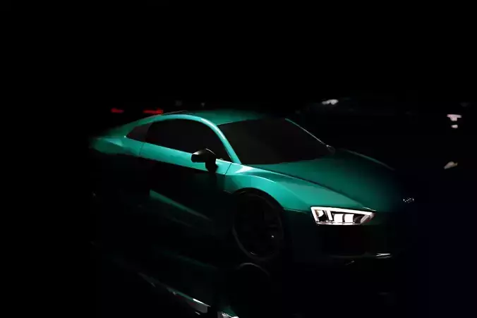 Audi R8 with  animation