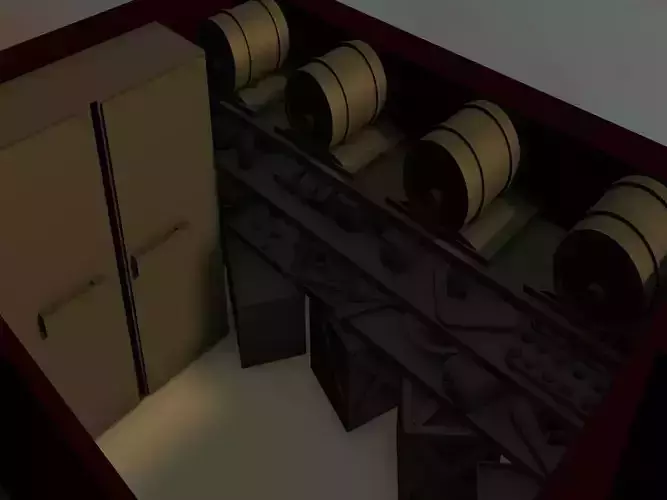 Restaurant storage room