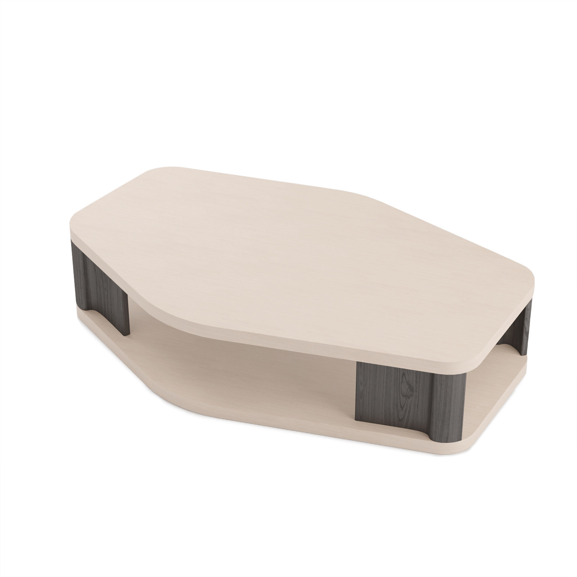 Table Model Collection side with three tiers 3D model_9