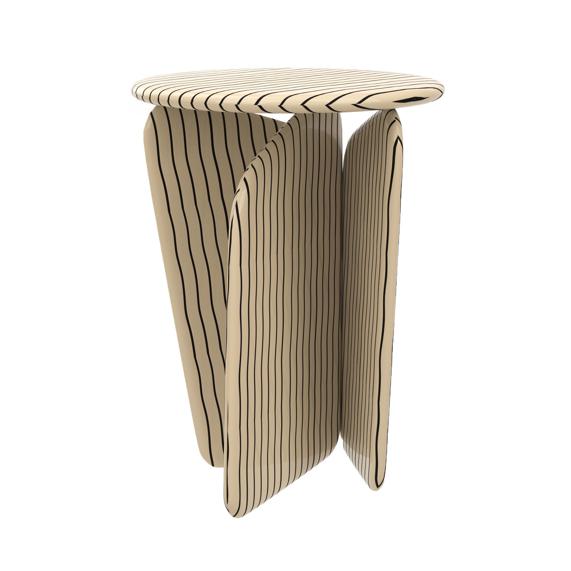 Table Model Collection side with three tiers 3D model_17