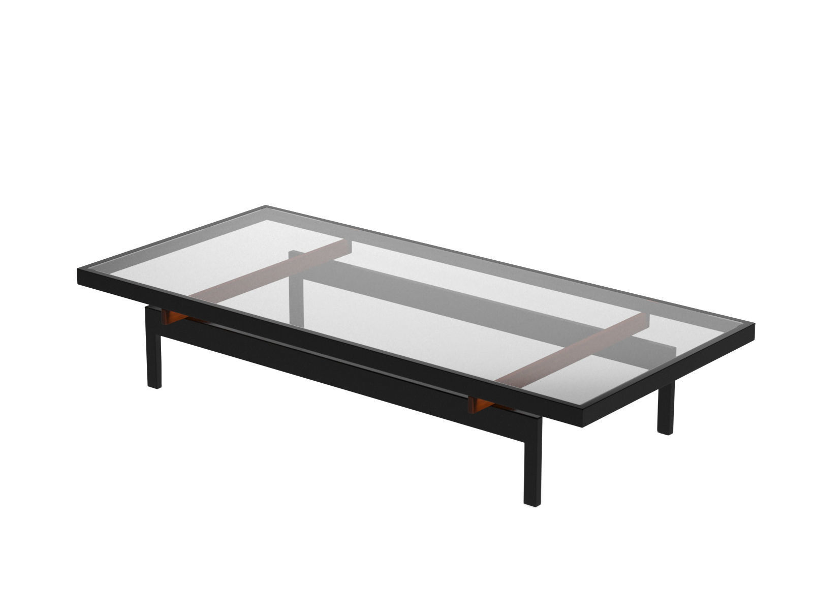 Table Model Collection side with three tiers 3D model_4