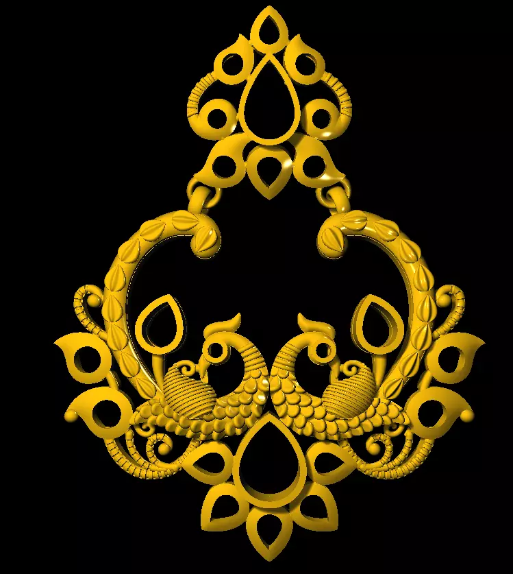 Chand bali earings  3D print model_0