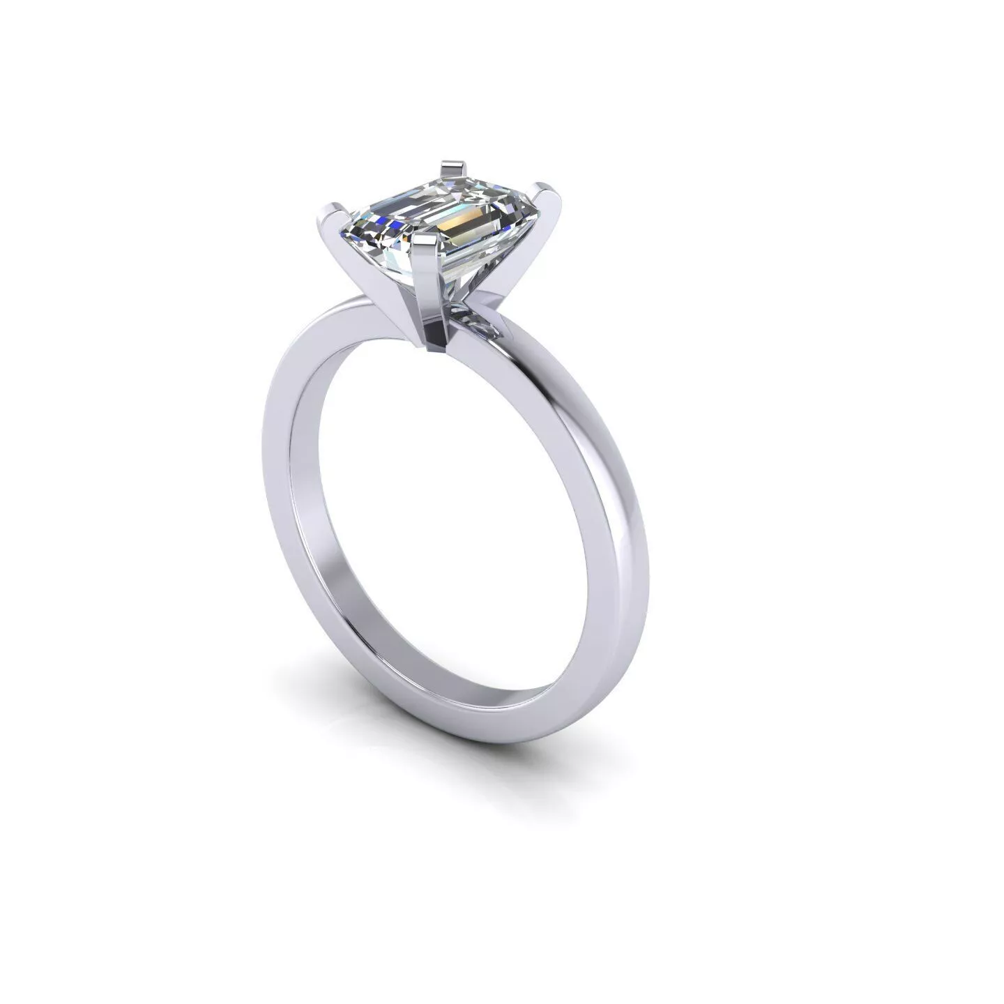Dean Portney Emerald Diamond Ring 3D print model