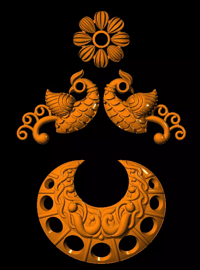 Chand bali earings 3D print model_0