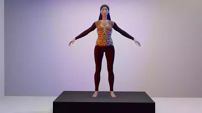 FEMALE woman on platform