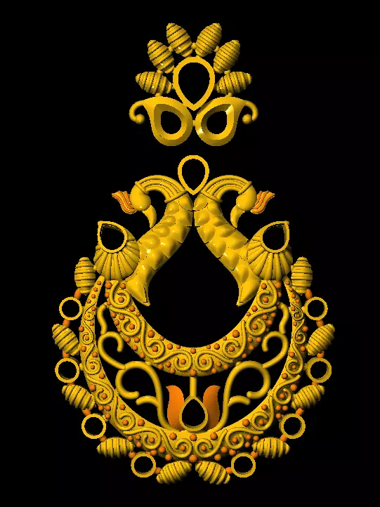 Chand bali earings 3D print model_0