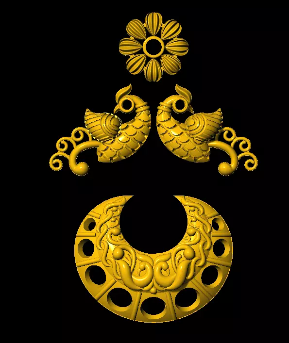Chand bali earings 3D print model_0