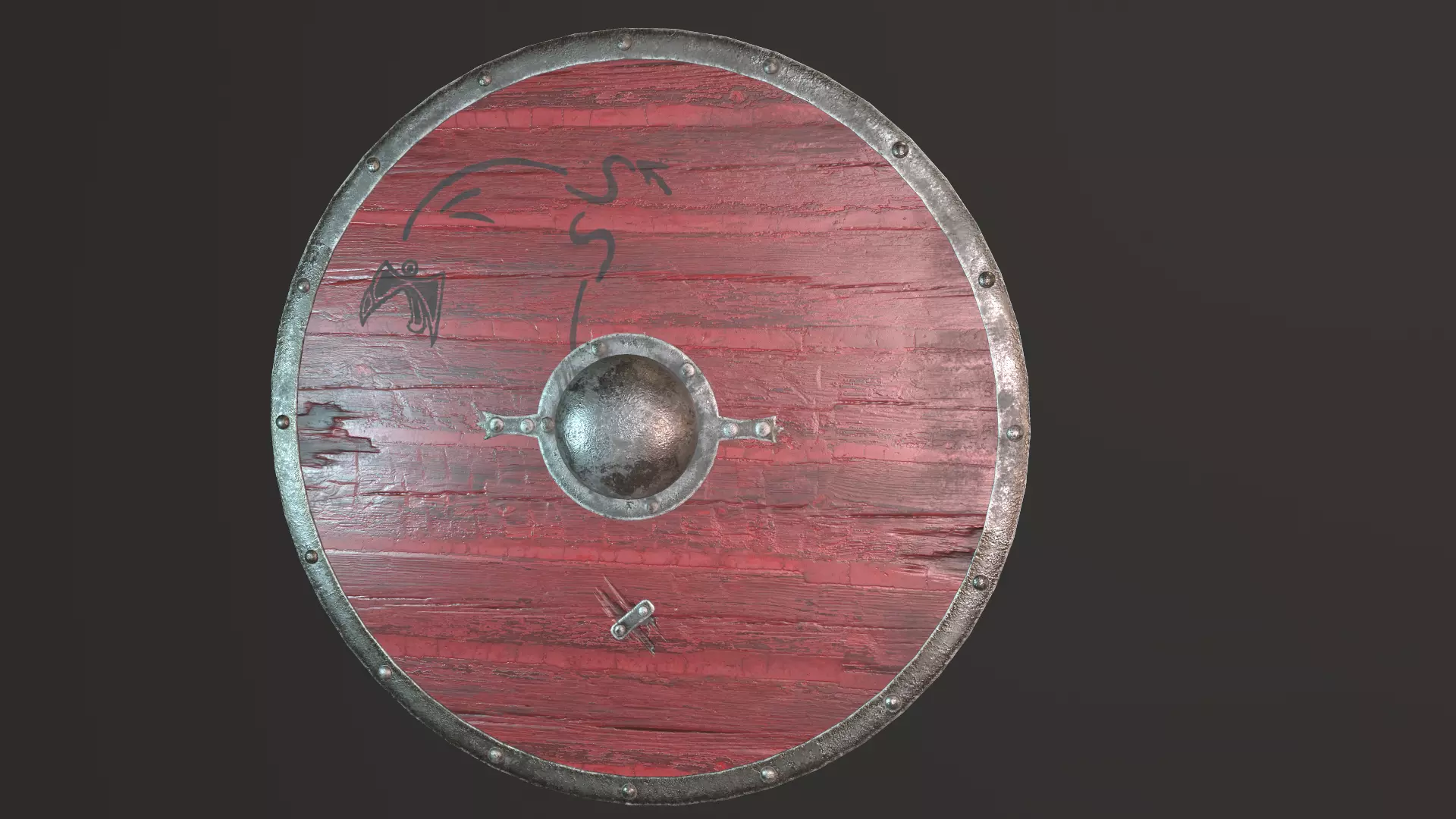 Ragnar viking shield Free low-poly 3D model