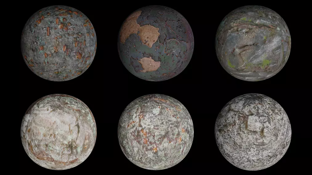 6 Wooden Pillar set 3D model_0