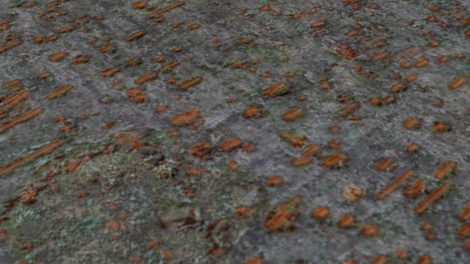 6 Wooden Pillar set 3D model_1