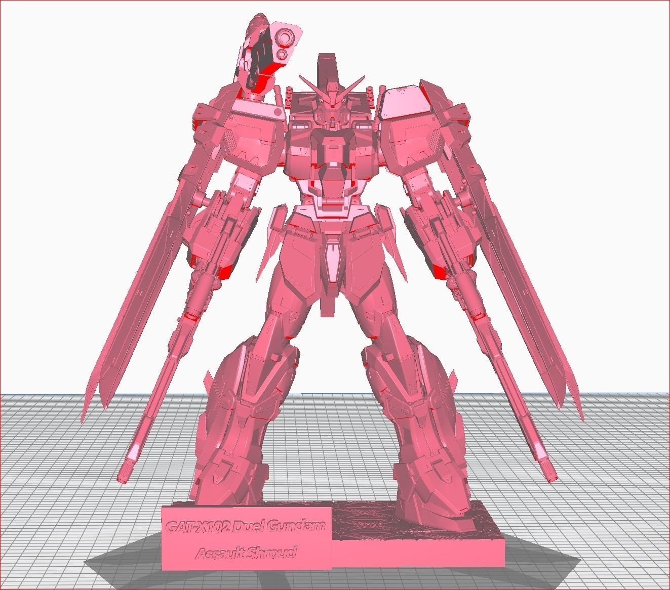 Duel Gundam  3D print model_14