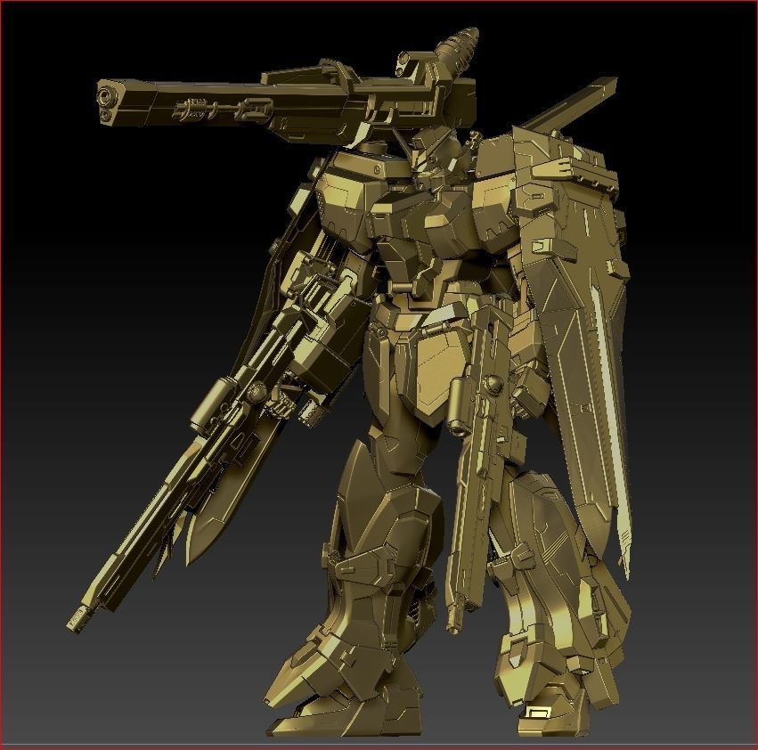 Duel Gundam  3D print model_12