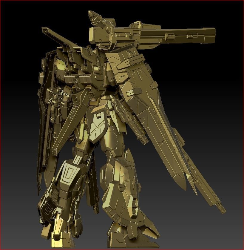 Duel Gundam  3D print model_9