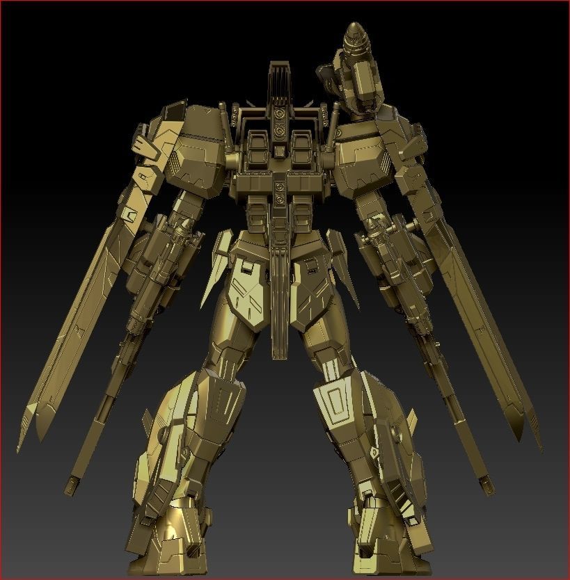 Duel Gundam  3D print model_10