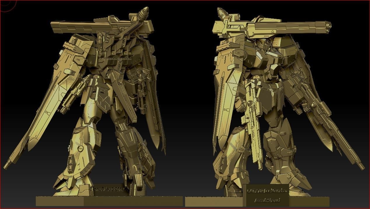 Duel Gundam  3D print model_7