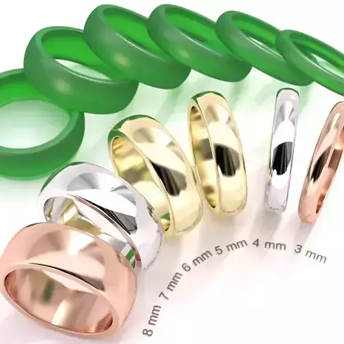 Classic Wedding band 08 for rendering