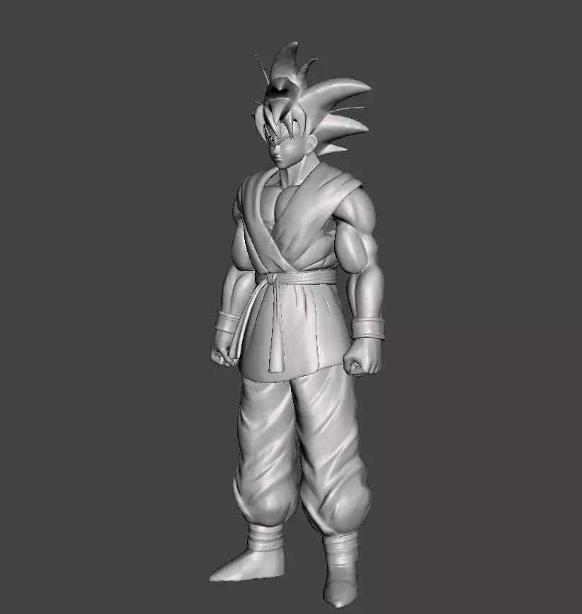Goku End of Z 3D Model 3D print model_0