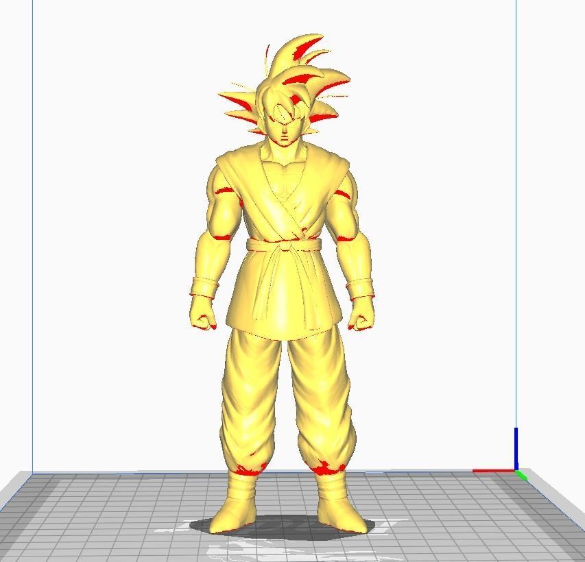 Goku End of Z 3D Model 3D print model_2