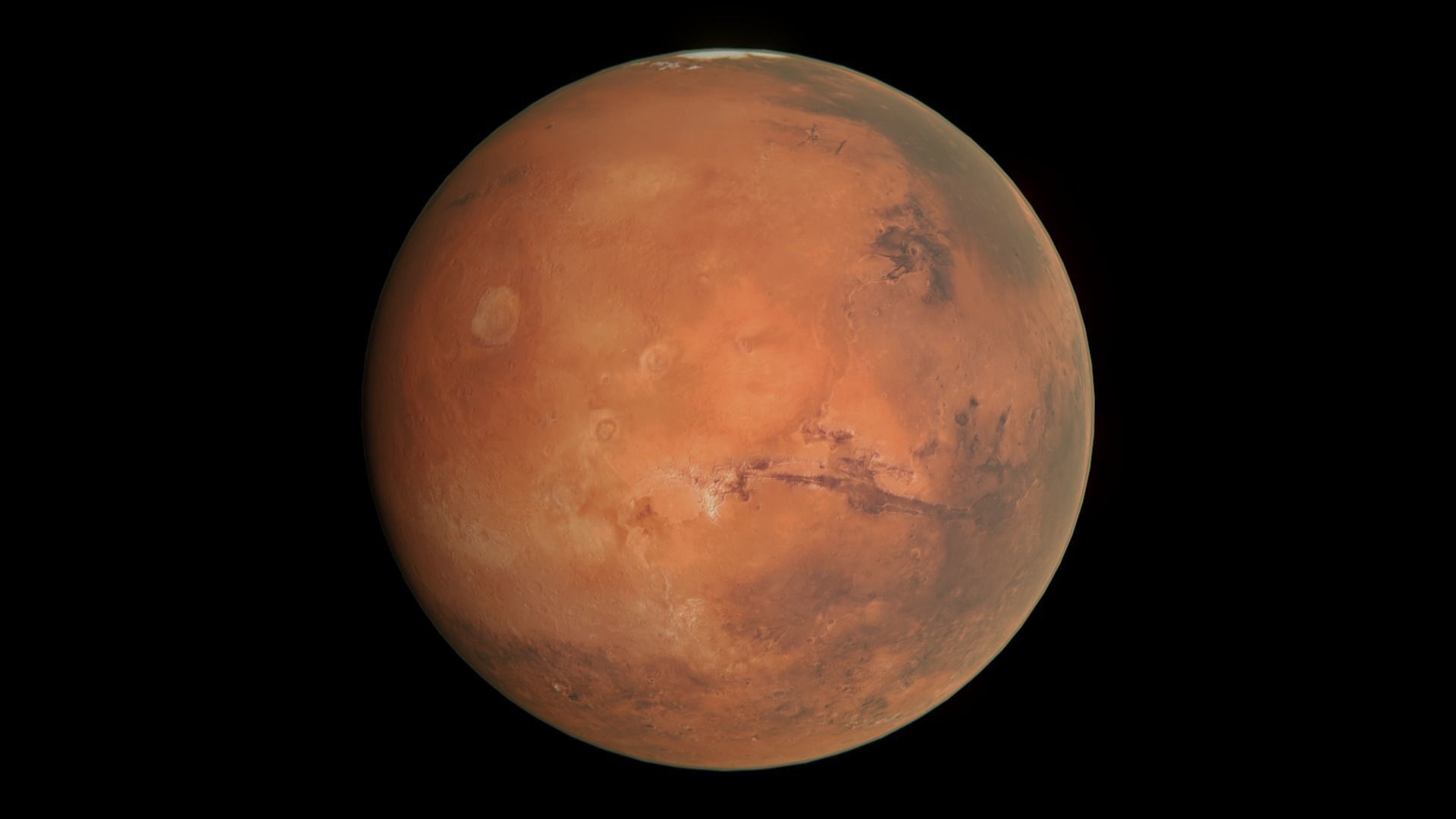 Planet Mars Low-poly 3D model_5