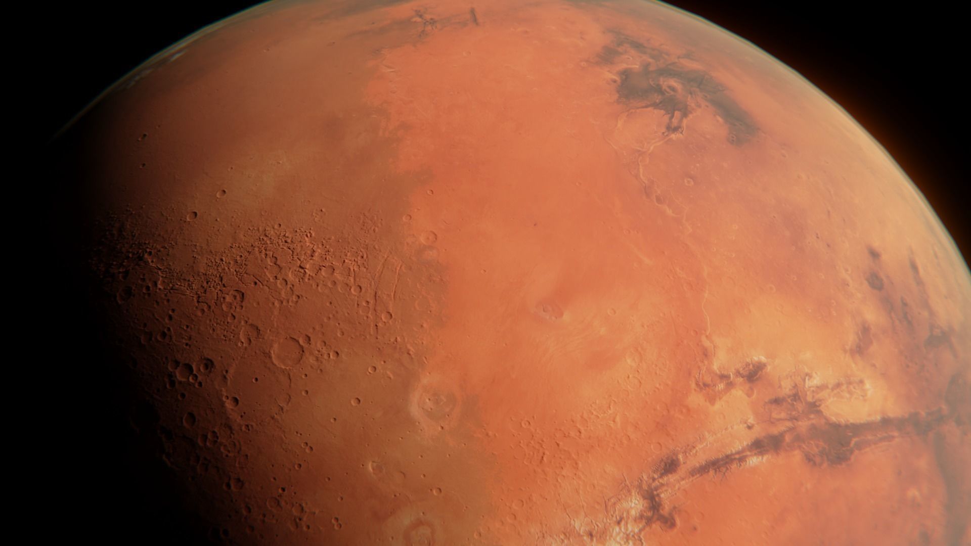 Planet Mars Low-poly 3D model_2