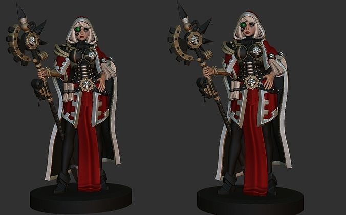 Techpriest anime figurine 3D print model