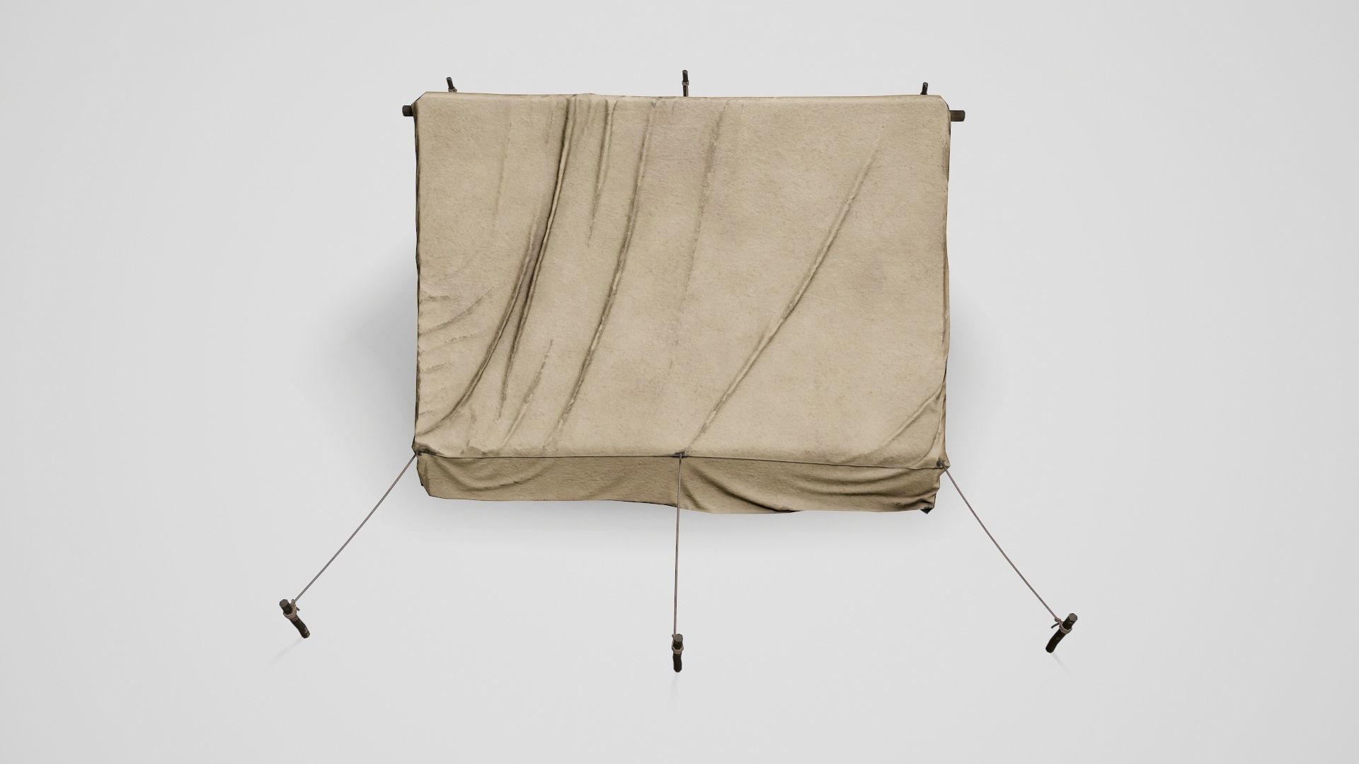 Camp Tent Desert Military  Low-poly 3D model_25