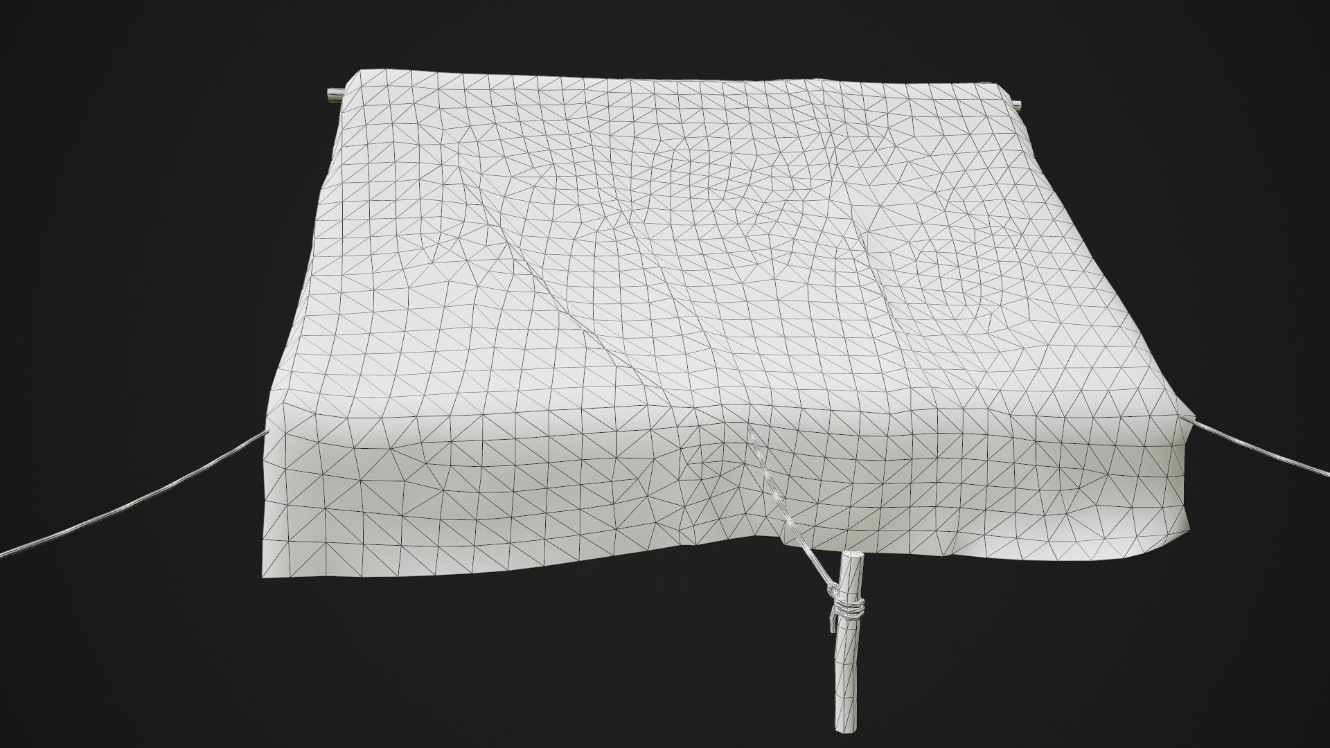 Camp Tent Desert Military  Low-poly 3D model_37