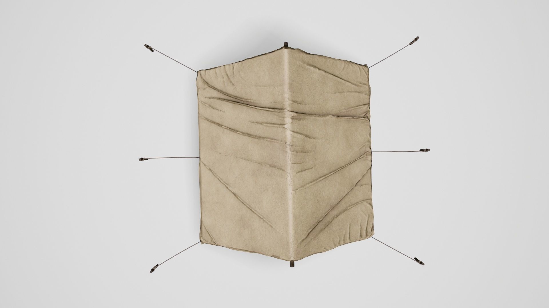 Camp Tent Desert Military  Low-poly 3D model_27