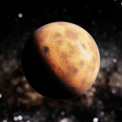 Realistic procedural planet Free 3D model