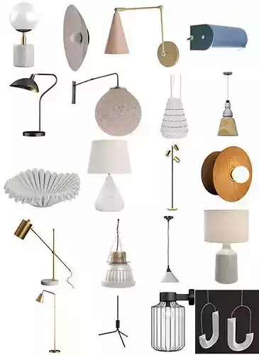 Light Model Collection gold desk lamp