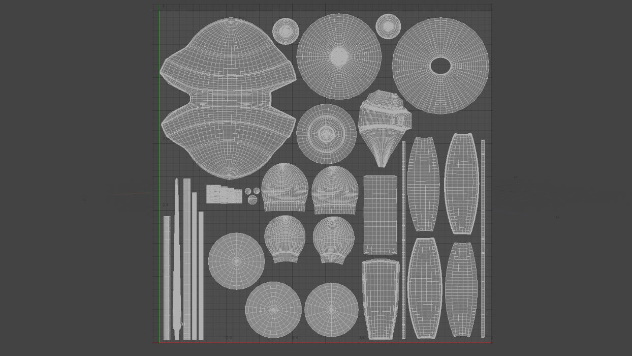 Darth Maul Sith Probe Low-poly 3D model_4