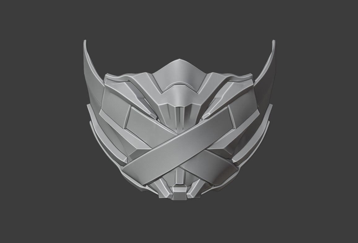 Ermac mask from Mortal Kombat 11 3D print model_11