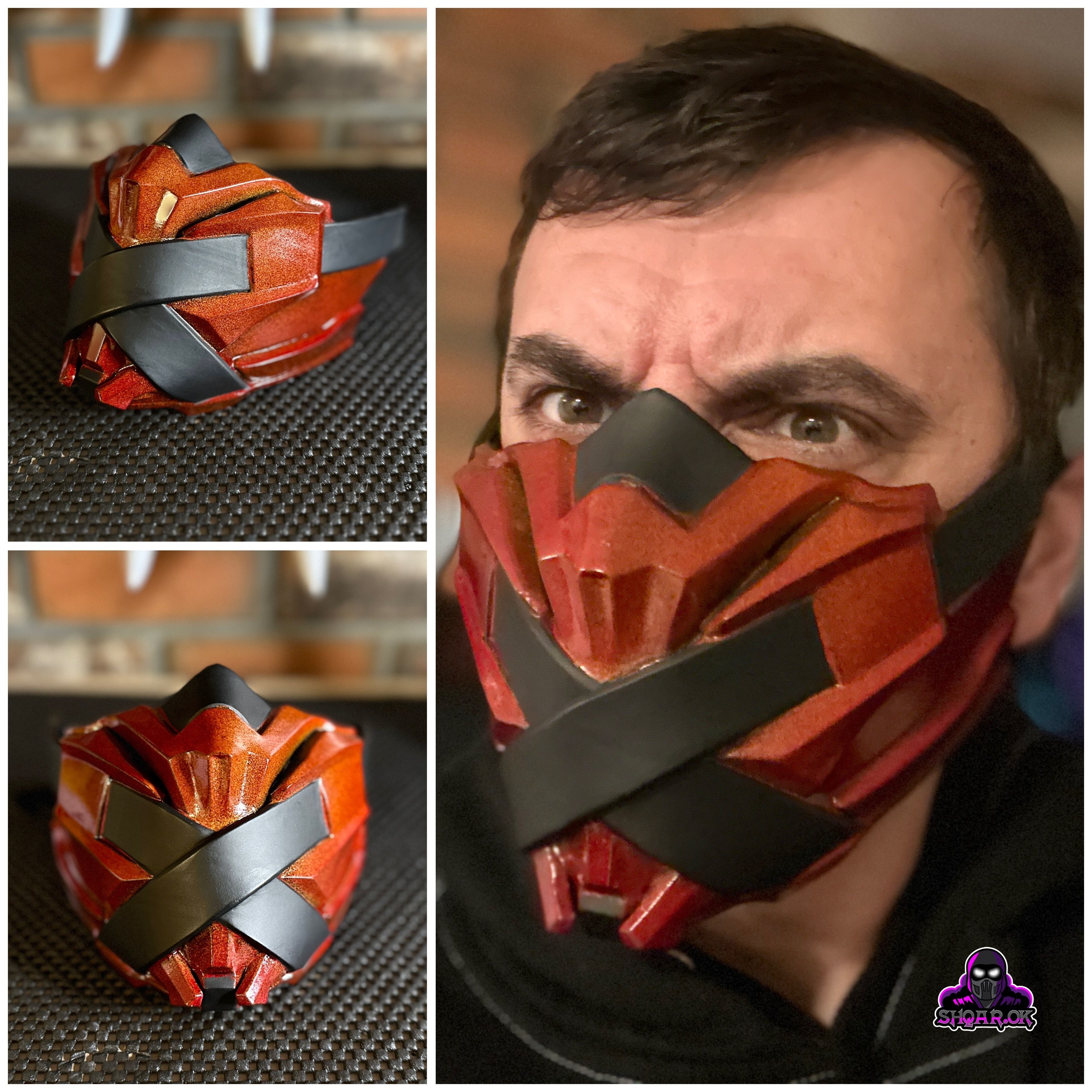 Ermac mask from Mortal Kombat 11 3D print model_1