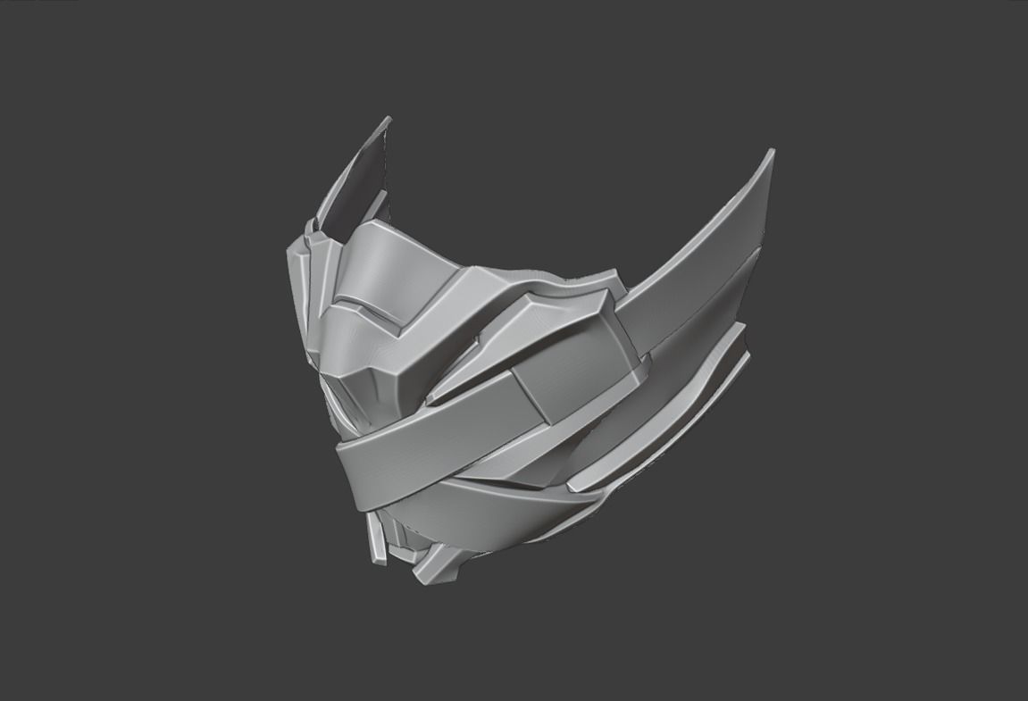 Ermac mask from Mortal Kombat 11 3D print model_16