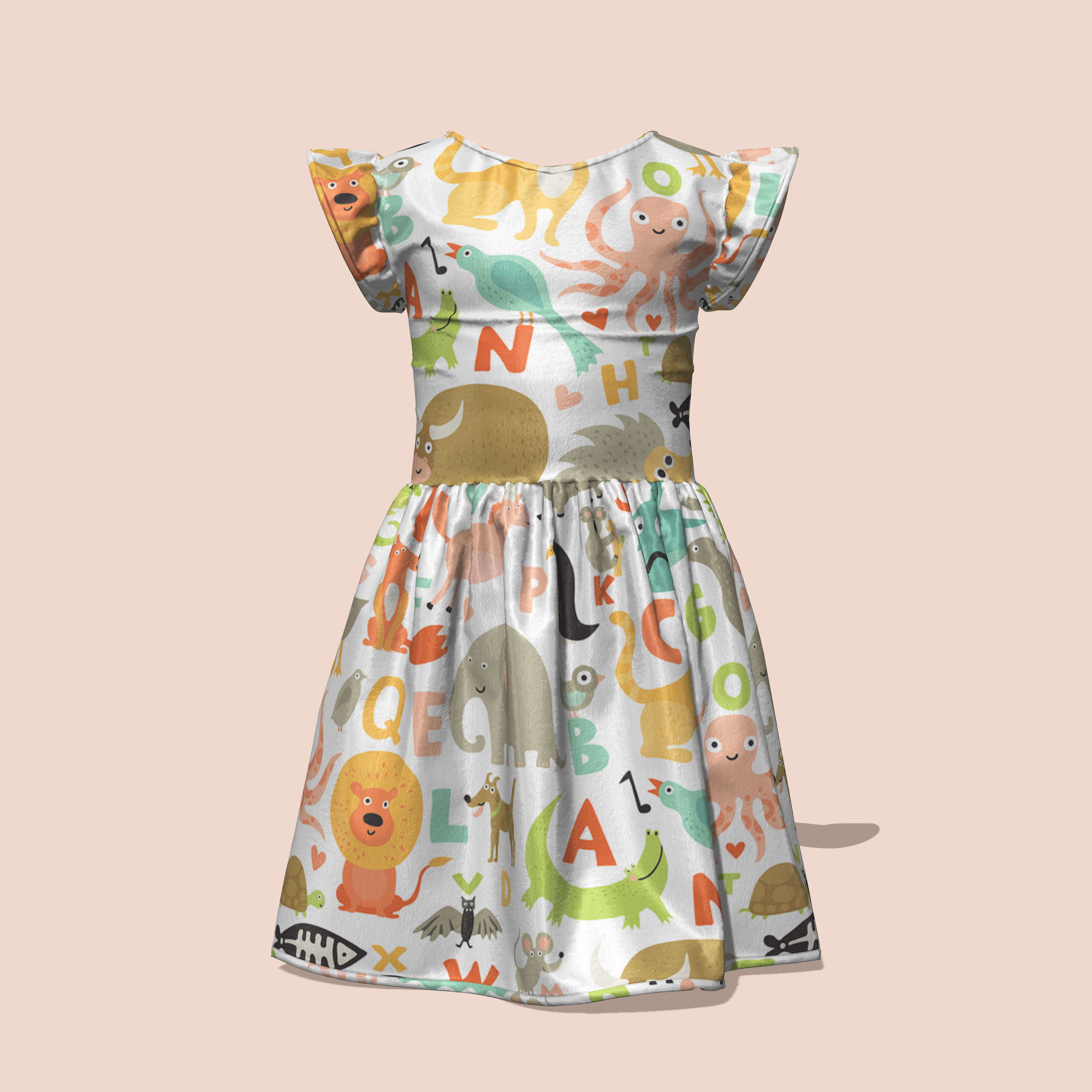 Girl Dress Marvelous Designer 3D model_7