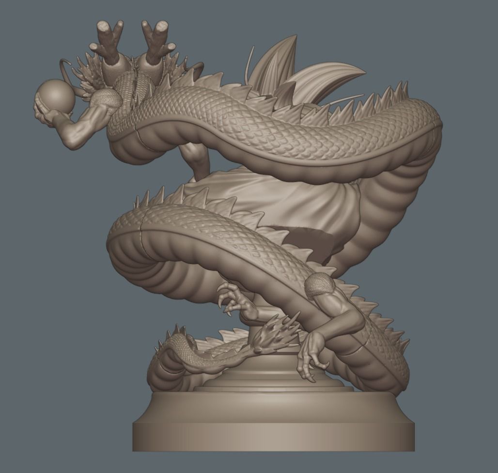 Dragonball Son Goku bust - STL 3d printing file 3D print model_36