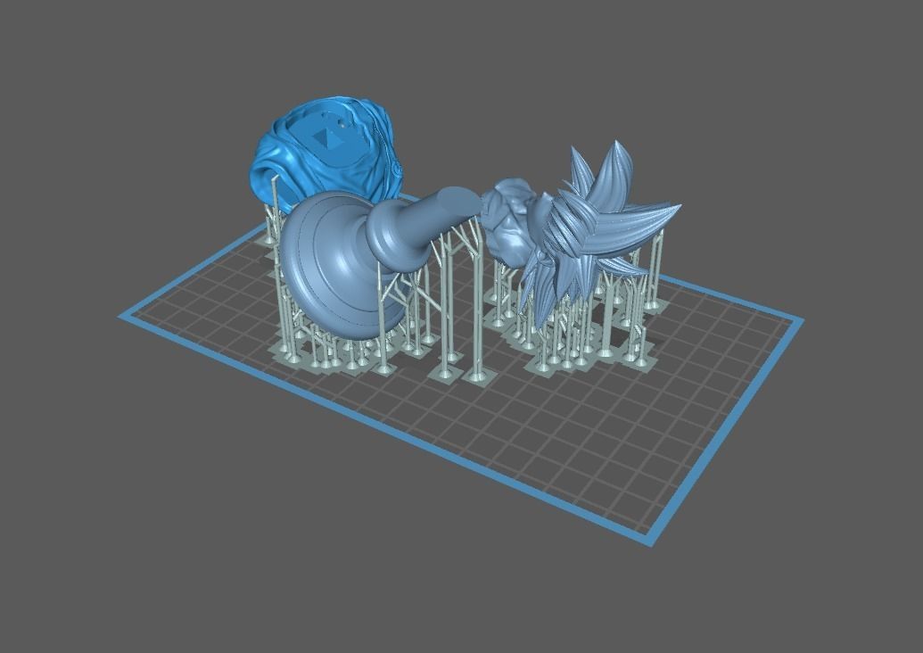 Dragonball Son Goku bust - STL 3d printing file 3D print model_29