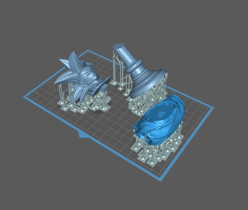 Dragonball Son Goku bust - STL 3d printing file 3D print model_28